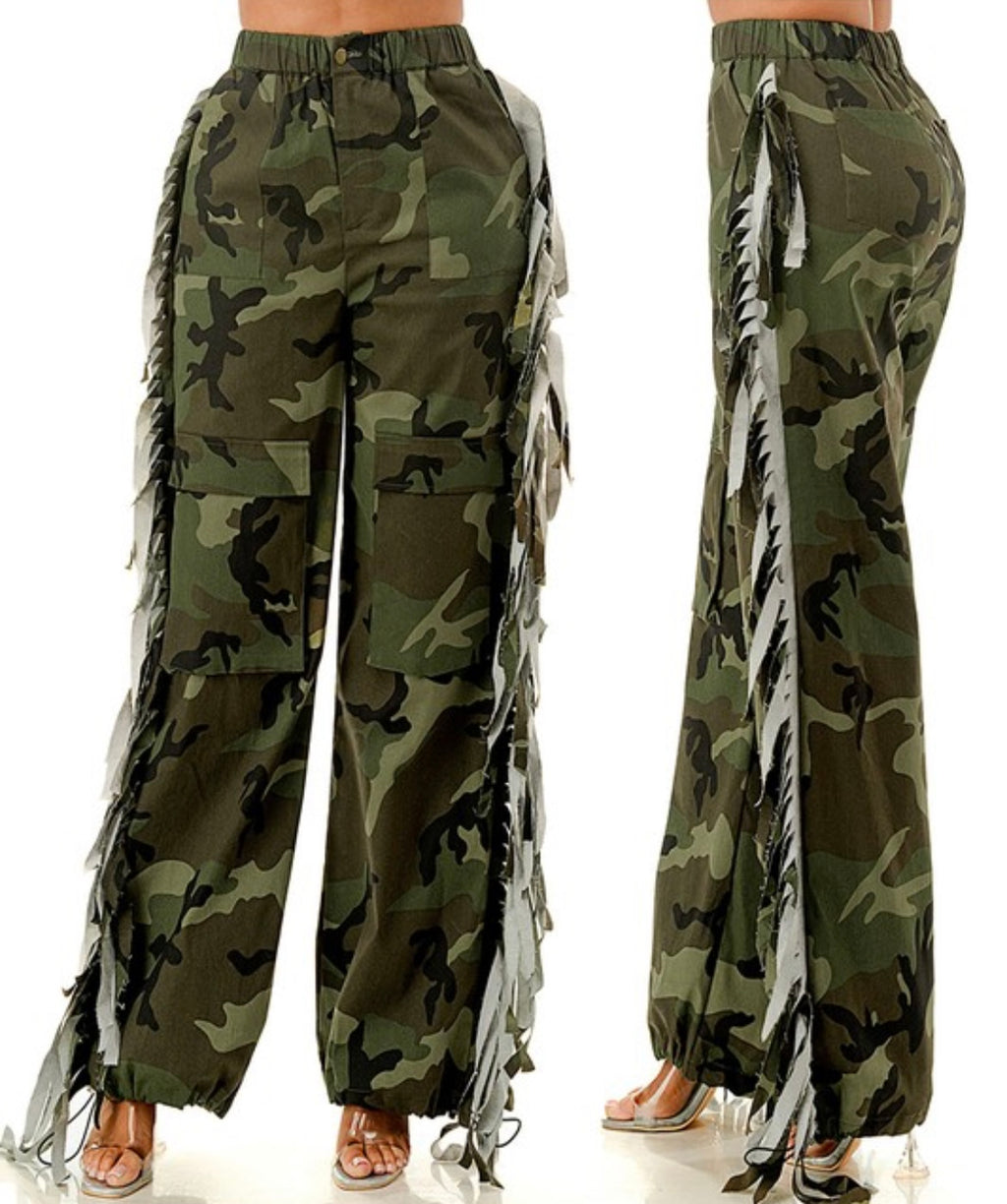 Fringe Camo Pants