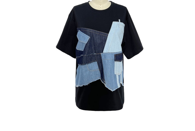 Denim Patchwork Tshirt