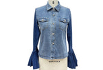 The Bell Sleeve Denim Shirt