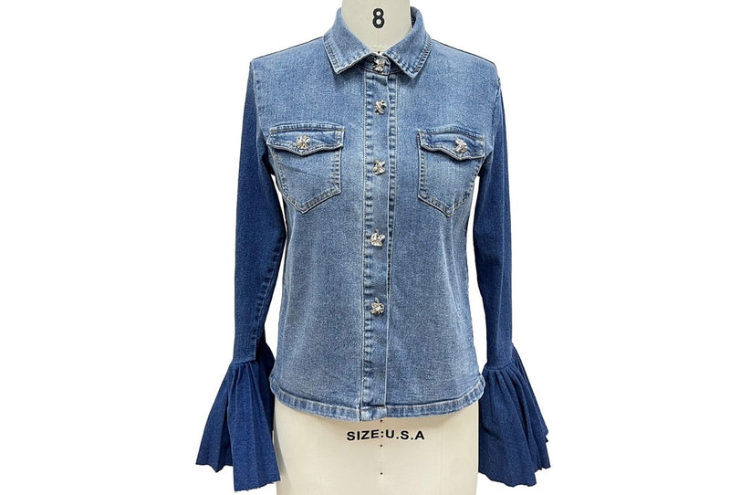 The Bell Sleeve Denim Shirt