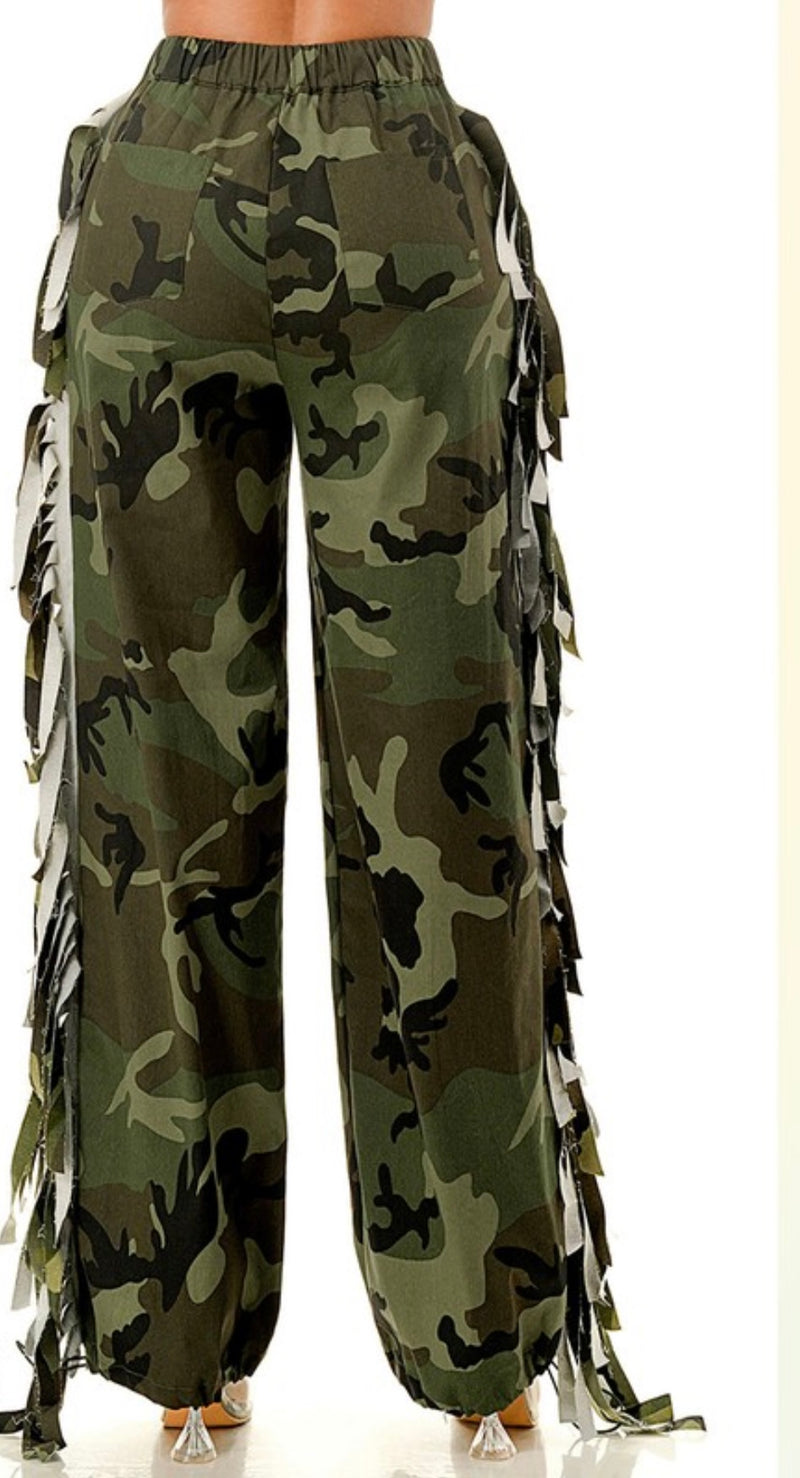 Fringe Camo Pants